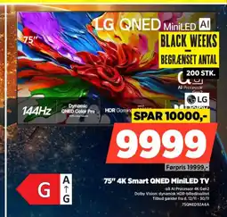 Power Lg qned miniled ai 75" 4k smart qned miniled tv tilbud