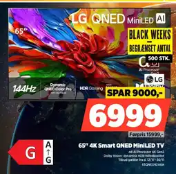 Power Lg 65" 4k smart qned miniled tv tilbud