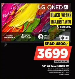 Power LG 50" 4K Smart QNED TV tilbud