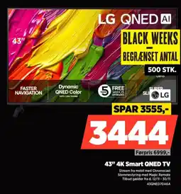 Power Lg 43" 4k smart qned tv tilbud