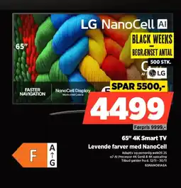 Power LG 65" 4K Smart TV Levende farver med NanoCell tilbud