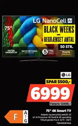 Power LG 75" 4K Smart TV tilbud