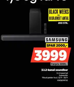 Power Samsung 3.1.2-kanal soundbar tilbud