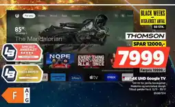 Power Thomson "85" 4k uhd google tv tilbud