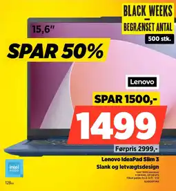 Power Lenovo Lenovo IdeaPad Slim 3 Slank og letvægtsdesign tilbud