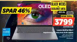 Power Lenovo Lenovo IdeaPad Slim 3 Imponerende PC med smuk OLED-skærm tilbud