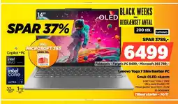 Power Lenovo Yoga 7 Slim Bærbar PC Smuk OLED-skærm tilbud