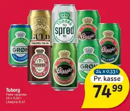 Fakta Tyskland Tuborg (flere varianter) tilbud