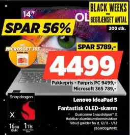 Power Lenovo ideapad 5 fantastisk oled-skærm tilbud