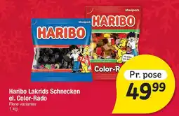 Fakta Tyskland Haribo Lakrids Schnecken / Color-Rado tilbud