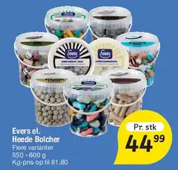 Fakta Tyskland Evers el. Hede/Evers Bolcher tilbud