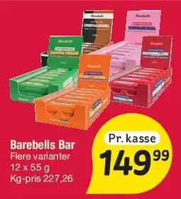 Fakta Tyskland Barebells Bar (kasse) tilbud