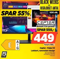 Power Cepter - Pulse V2 Lækkert, rammeløst design tilbud