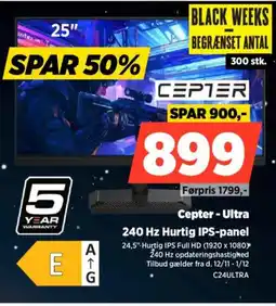 Power Cepter - Ultra 240 Hz Hurtig IPS-panel tilbud