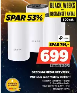 Power Tp-link deco m4 mesh netværk wifi der rent faktisk virker! tilbud