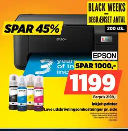 Power Epson inkjet-printer lave udskrivningsomkostninger pr. side tilbud