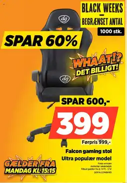 Power Falcon gaming stol Ultra populær model tilbud
