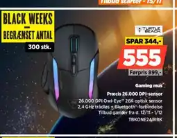 Power Gaming mus Præcis 26.000 DPI-sensor tilbud