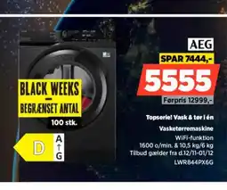 Power AEG Topserie! Vask & tør i én Vasketørremaskine tilbud