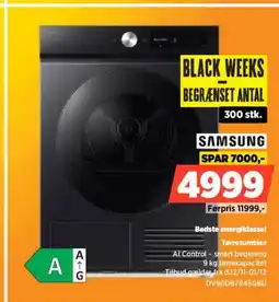 Power Samsung bedste energiklasse! tørretumbler tilbud