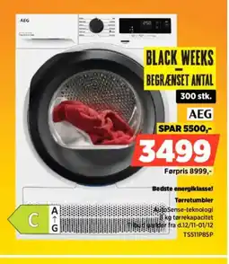 Power AEG Bedste energiklasse! Tørretumbler tilbud