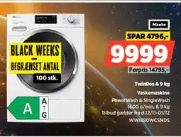Power Miele TwinDos & Vaskemaskine tilbud