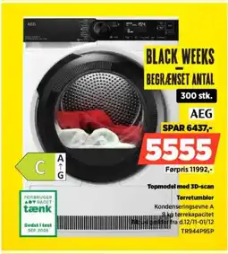 Power Aeg topmodel med 3d-scan tørretumbler tilbud