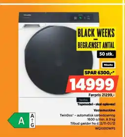 Power Miele Topmodel - skal opleves! Vaskemaskine tilbud