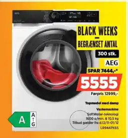 Power Aeg topmodel med damp vaskemaskine tilbud