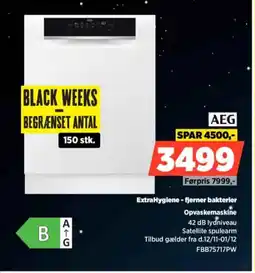 Power Aeg extrahygiene - fjerner bakterier opvaskemaskine tilbud