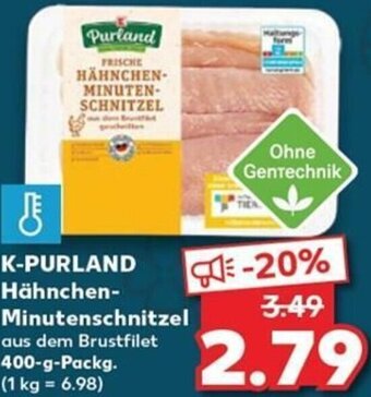 Kaufland K-Purland Hähnchen-Minutenschnitzel tilbud
