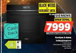 Power Siemens pyrolyse & damp indbygningsovn tilbud