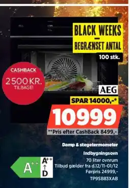 Power AEG Damp & stegetermometer Indbygningsovn tilbud