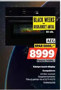 Power AEG Kæmpe touch-display Kompaktovn tilbud