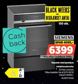 Power SIEMENS Topserie med pyrolyse Induktionskomfur tilbud