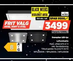 Power Witt Dæmpbar LED-lys Loftemhætte tilbud