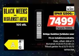 Power Bridge-funktion forbinder oner induktionsemhætte tilbud