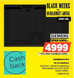 Power SIEMENS fryingSensor Pro induktion tilbud