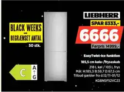 Power Liebherr easytwist-ice funktionkøle-/fryseskab tilbud