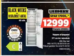 Power Liebherr toppen af poppen! int. køleskab tilbud
