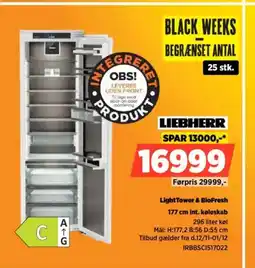 Power LIEBHERR LightTower & BioFresh int. køleskab tilbud