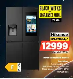 Power Hisense Når du vil imponere naboen French Door tilbud