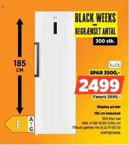 Power Kulz display på dør køleskab tilbud