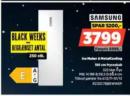 Power SAMSUNG Ice Maker & MetalCooling fryseskab tilbud