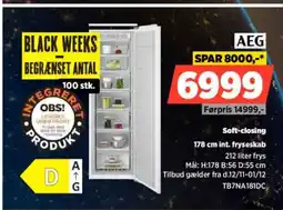 Power AEG Soft-closing int. fryseskab tilbud
