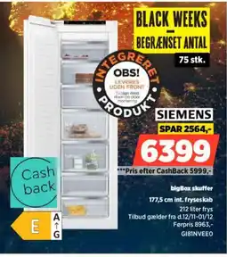 Power SIEMENS bigBox skuffer int. fryseskab tilbud