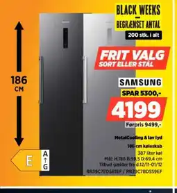 Power SAMSUNG MetalCooling & lav lyd køleskab tilbud