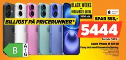 Power Apple iPhone 16 128 GB Fang det med Kamerabetjening. tilbud
