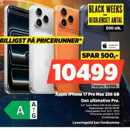 Power Apple iphone 17 pro max 256 gb den ultimative pro. tilbud