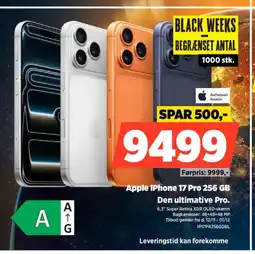 Power Apple iPhone 17 Pro 256 GB Den ultimative Pro. tilbud